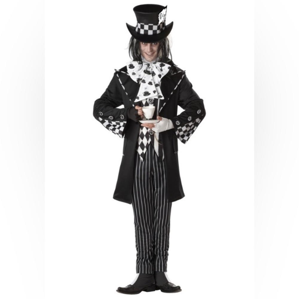 Dark Mad Hatter Costume for Men XL